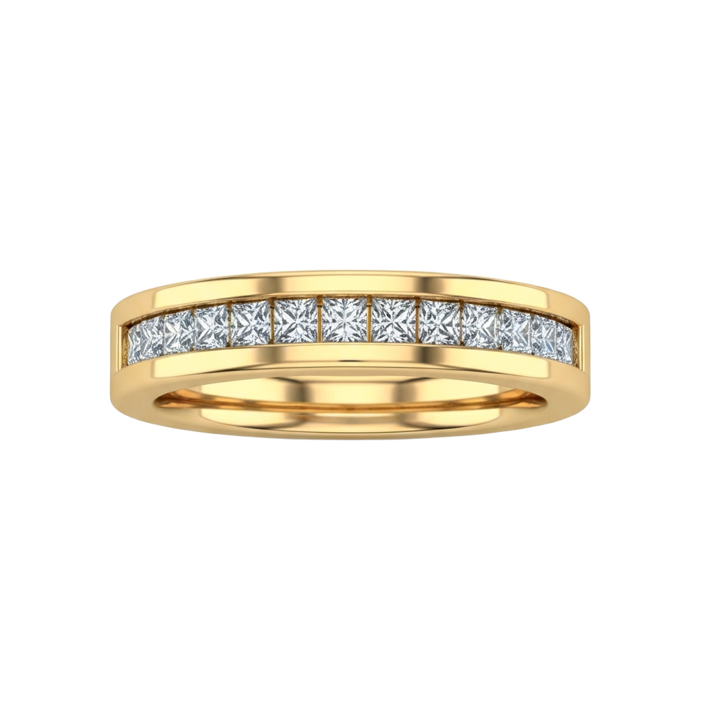 Channel-Set Band in yellow gold
