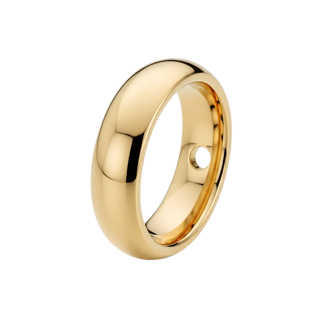 Plain Slim Band in yellow gold